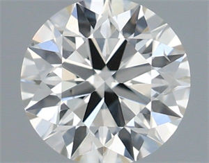Picture of Natural Diamond 0.40 Carats, Round with Excellent Cut, I Color, SI1 Clarity and Certified by IGI