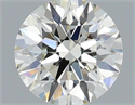 Natural Diamond 0.50 Carats, Round with Excellent Cut, I Color, SI1 Clarity and Certified by IGI