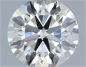 Natural Diamond 0.50 Carats, Round with Excellent Cut, I Color, SI1 Clarity and Certified by IGI