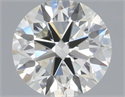 Natural Diamond 0.54 Carats, Round with Excellent Cut, I Color, SI1 Clarity and Certified by IGI