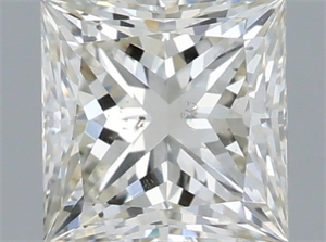 Picture of Natural Diamond 0.90 Carats, Princess with  Cut, J Color, SI1 Clarity and Certified by IGI