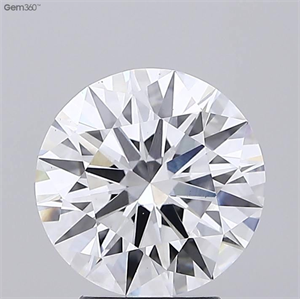 Picture of Lab Grown Diamond 3.27 Carats, Round with Ideal Cut, E Color, VS1 Clarity and Certified by IGI