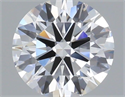 Lab Grown Diamond 0.73 Carats, Round with Ideal Cut, D Color, VVS2 Clarity and Certified by IGI