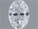 Natural Diamond 0.50 Carats, Oval with  Cut, D Color, SI2 Clarity and Certified by GIA