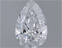 Natural Diamond 0.72 Carats, Pear with  Cut, D Color, SI1 Clarity and Certified by GIA