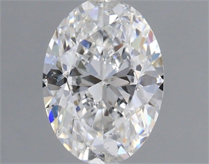 Picture of Natural Diamond 0.51 Carats, Oval with  Cut, F Color, SI2 Clarity and Certified by GIA