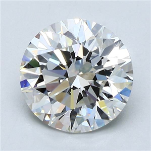Foto Diamante Natural 2.70 quilates, Redondo , Color H, claridad VVS2 y certificado GIA de