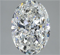 Diamante Natural 3.01 quilates, Ovalado , Color H, claridad SI2 y certificado GIA