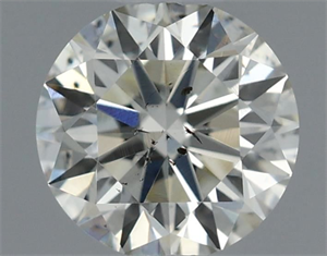 Picture of Natural Diamond 0.47 Carats, Round with Excellent Cut, J Color, SI2 Clarity and Certified by IGI