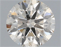 Natural Diamond 0.50 Carats, Round with Excellent Cut, L Color, SI2 Clarity and Certified by IGI