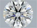 Natural Diamond 0.42 Carats, Round with Excellent Cut, H Color, VS2 Clarity and Certified by IGI