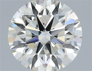 Picture of Natural Diamond 0.42 Carats, Round with Excellent Cut, H Color, VS2 Clarity and Certified by IGI