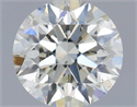 Natural Diamond 0.54 Carats, Round with Excellent Cut, I Color, SI1 Clarity and Certified by IGI