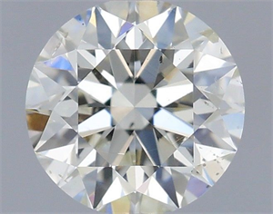 Picture of Natural Diamond 0.54 Carats, Round with Excellent Cut, I Color, SI1 Clarity and Certified by IGI