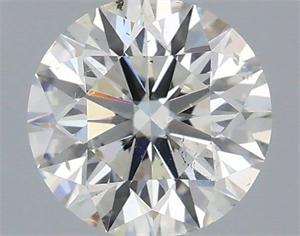 Picture of Natural Diamond 0.73 Carats, Round with Excellent Cut, I Color, SI2 Clarity and Certified by IGI