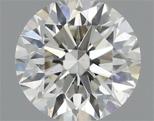 Picture of Natural Diamond 0.40 Carats, Round with Excellent Cut, H Color, VS2 Clarity and Certified by IGI