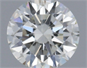Natural Diamond 0.40 Carats, Round with Excellent Cut, H Color, VS2 Clarity and Certified by IGI