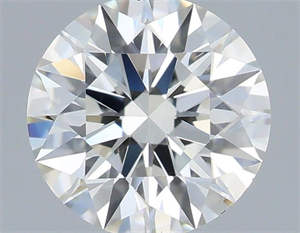Picture of Natural Diamond 0.41 Carats, Round with Excellent Cut, H Color, VS2 Clarity and Certified by IGI