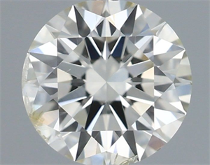 Picture of Natural Diamond 0.54 Carats, Round with Excellent Cut, I Color, SI2 Clarity and Certified by IGI