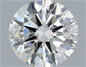 Natural Diamond 0.50 Carats, Round with Excellent Cut, I Color, SI2 Clarity and Certified by IGI