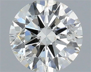Picture of Natural Diamond 0.50 Carats, Round with Excellent Cut, I Color, SI2 Clarity and Certified by IGI