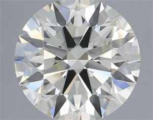 Picture of Natural Diamond 0.54 Carats, Round with Excellent Cut, I Color, SI2 Clarity and Certified by IGI