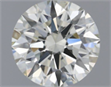 Natural Diamond 0.46 Carats, Round with Excellent Cut, L Color, SI1 Clarity and Certified by IGI