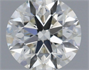 Natural Diamond 0.40 Carats, Round with Excellent Cut, H Color, SI1 Clarity and Certified by IGI