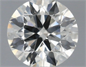 Natural Diamond 0.40 Carats, Round with Excellent Cut, I Color, SI1 Clarity and Certified by IGI