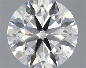 Picture of Natural Diamond 0.41 Carats, Round with Excellent Cut, H Color, SI1 Clarity and Certified by IGI