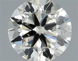 Picture of Natural Diamond 0.40 Carats, Round with Excellent Cut, J Color, SI2 Clarity and Certified by IGI