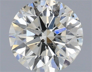 Picture of Natural Diamond 0.70 Carats, Round with Very Good Cut, I Color, SI2 Clarity and Certified by IGI