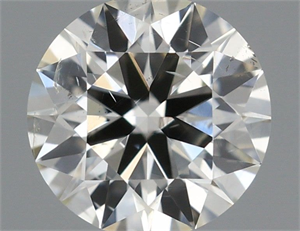 Picture of Natural Diamond 0.46 Carats, Round with Excellent Cut, I Color, SI2 Clarity and Certified by IGI