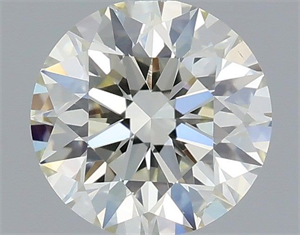Picture of Natural Diamond 0.52 Carats, Round with Excellent Cut, I Color, SI1 Clarity and Certified by IGI
