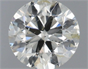 Natural Diamond 0.50 Carats, Round with Excellent Cut, J Color, SI2 Clarity and Certified by IGI