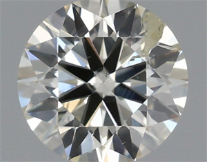 Picture of Natural Diamond 0.51 Carats, Round with Excellent Cut, J Color, SI2 Clarity and Certified by IGI