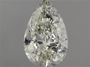Picture of Natural Diamond 1.01 Carats, Pear with  Cut, I Color, I1 Clarity and Certified by IGI