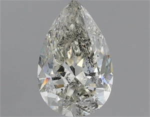 Picture of Natural Diamond 1.02 Carats, Pear with  Cut, H Color, I1 Clarity and Certified by IGI