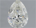 Natural Diamond 1.00 Carats, Pear with  Cut, H Color, I1 Clarity and Certified by IGI