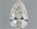 Natural Diamond 1.00 Carats, Pear with  Cut, H Color, I1 Clarity and Certified by IGI