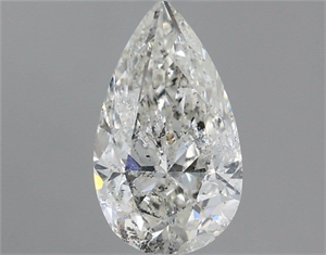 Picture of Natural Diamond 1.00 Carats, Pear with  Cut, G Color, I1 Clarity and Certified by IGI
