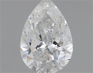 Picture of Natural Diamond 1.00 Carats, Pear with  Cut, F Color, I1 Clarity and Certified by IGI