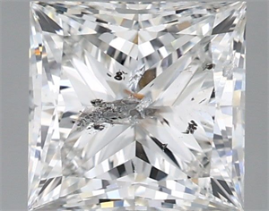 Picture of Natural Diamond 2.01 Carats, Princess with  Cut, G Color, I1 Clarity and Certified by IGI