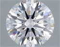 Lab Grown Diamond 1.14 Carats, Round with Ideal Cut, D Color, VVS2 Clarity and Certified by IGI