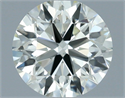 Natural Diamond 1.11 Carats, Round with Excellent Cut, J Color, IF Clarity and Certified by IGI