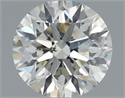 Natural Diamond 0.61 Carats, Round with Excellent Cut, K Color, SI2 Clarity and Certified by GIA