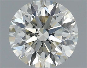 Picture of Natural Diamond 0.61 Carats, Round with Excellent Cut, K Color, SI2 Clarity and Certified by GIA
