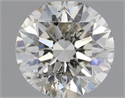 Natural Diamond 0.74 Carats, Round with Excellent Cut, H Color, SI2 Clarity and Certified by IGI