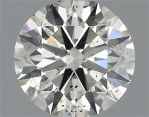 Picture of Natural Diamond 0.70 Carats, Round with Excellent Cut, I Color, SI2 Clarity and Certified by IGI