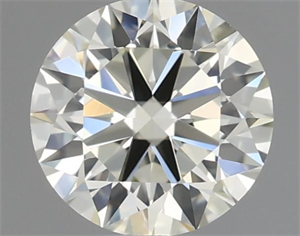 Picture of Natural Diamond 0.63 Carats, Round with Excellent Cut, L Color, VVS2 Clarity and Certified by IGI